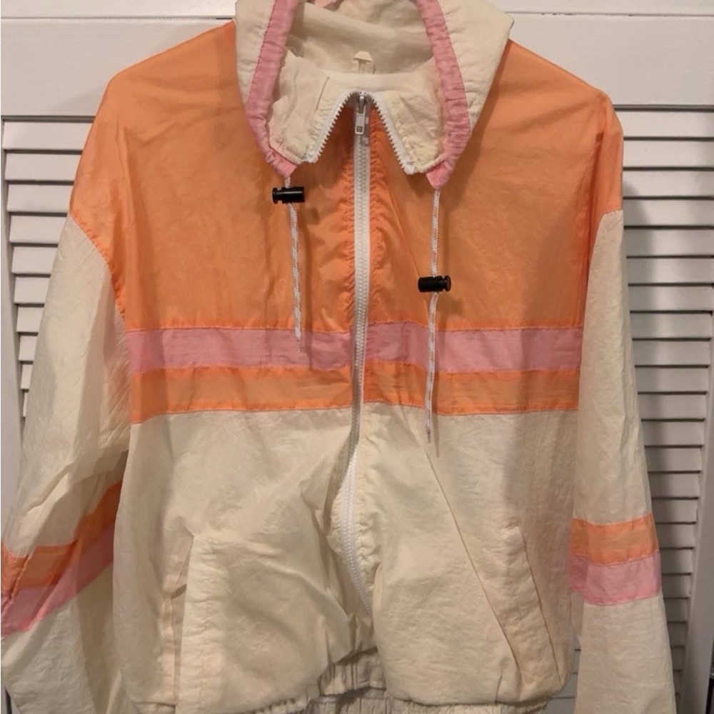 Vintage Colorblock Windbreaker Jacket